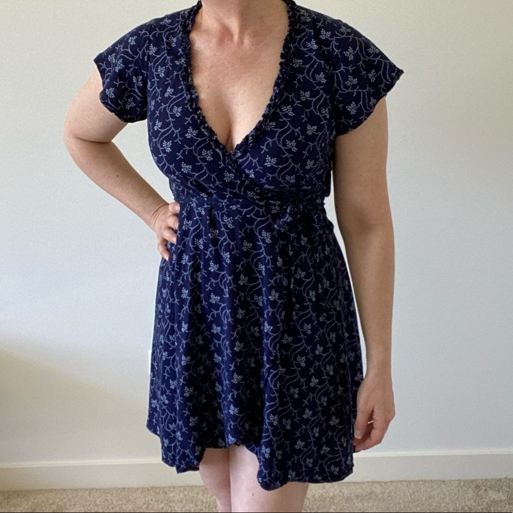00P LOFT Wrap Mini Dress
